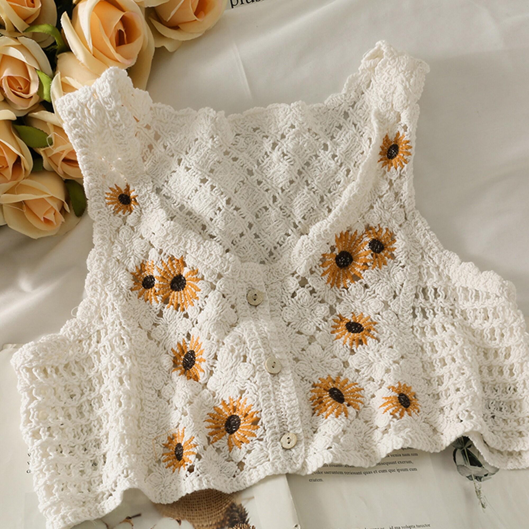 Crochet Crop Top Crochet Bolero Knit Crochet Top Bustier | Etsy