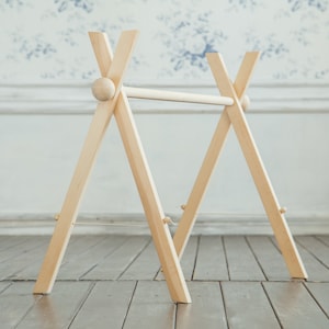 Wooden baby gym with globes, baby gym frame,baby activity gym, baby play gym,  baby gym, toddler play gym, toddler gym, activity gym,