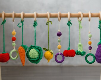play gym for baby with hanging toys & rattles