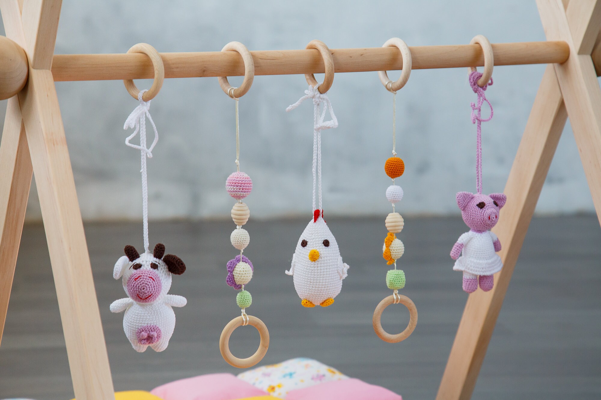 Domestic baby gym toys baby mobile Crochet baby gym toys Etsy