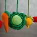 Vegetable baby gym toys, baby mobile, Crochet baby gym toys, baby gym frame, baby play mat,  play gym toys, activity gym toys, baby gym toy 