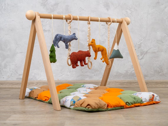 Woodland Animals Baby Activity Gym Play Mat + Reviews