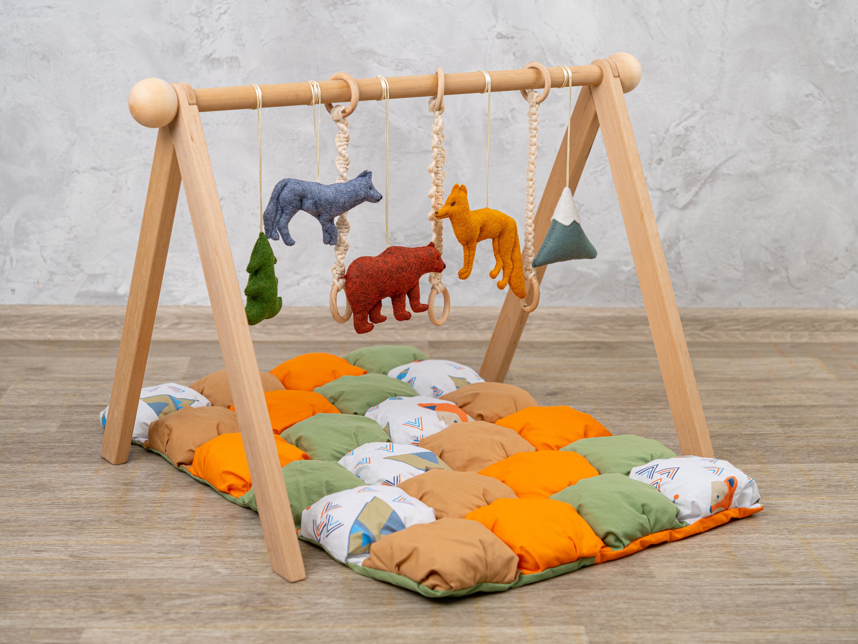 Woodland Animals Baby Activity Gym Play Mat + Reviews