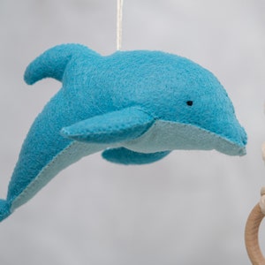 Ocean Whale baby gym toys, baby play gym with felt toys, wooden play gym, baby play mat, play gym toy, baby activity mat, baby play gym toy image 8