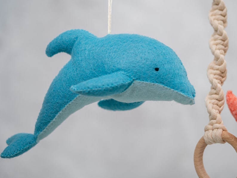 Ocean Whale baby gym toys, baby play gym with felt toys, wooden play gym, baby play mat, play gym toy, baby activity mat, baby play gym toy image 8