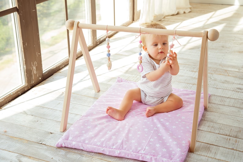 Wooden baby gym Scandi Baby gym with Globes baby gym frame Etsy