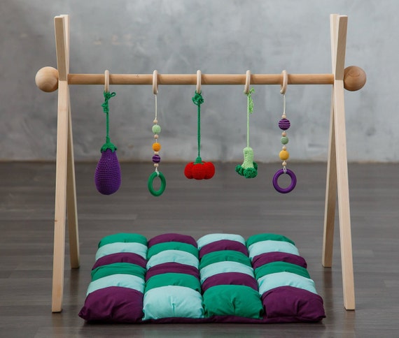 etsy wooden baby gym