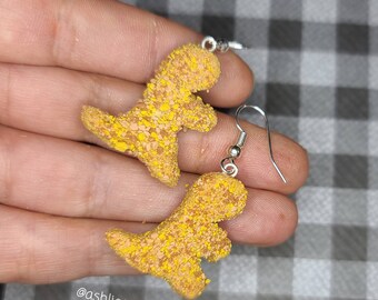 dino nugget earrings