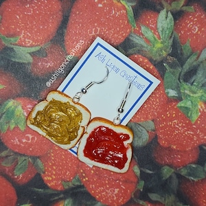 Strawberry PB& J Earrings