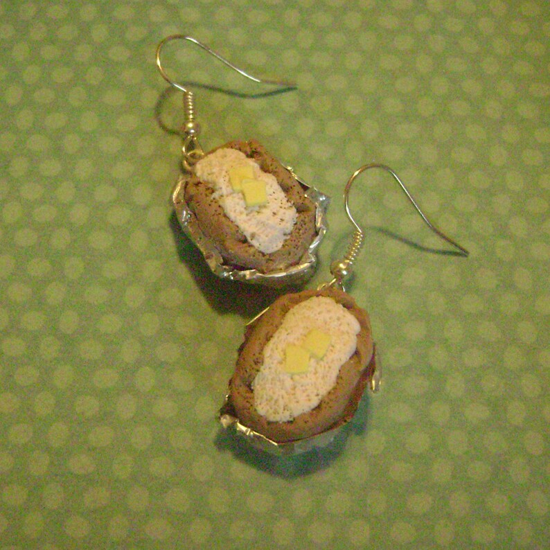 Baked Potato Earrings Etsy