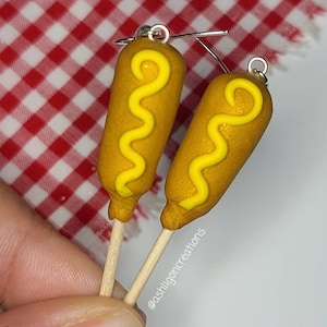 Corndog Earrings