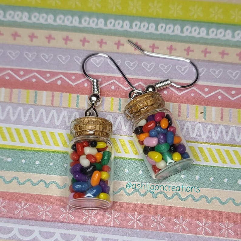 Jelly Bean Earrings Etsy