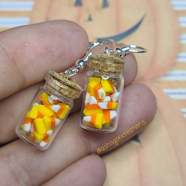 Boucles d'oreilles Candy Corn Jar