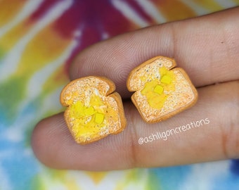 Buttered Toast Stud Earrings