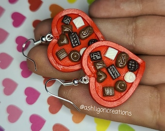 Valentine Box of Chocolate Earrings