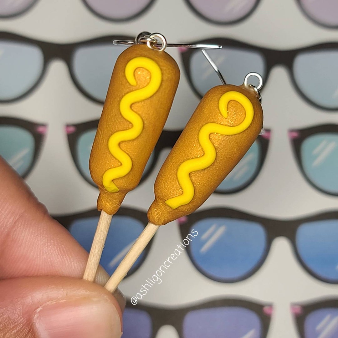 Corndog Earrings - Etsy