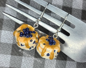 Blueberry Pancake Earrings