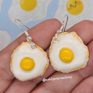 Fried Egg Earrings