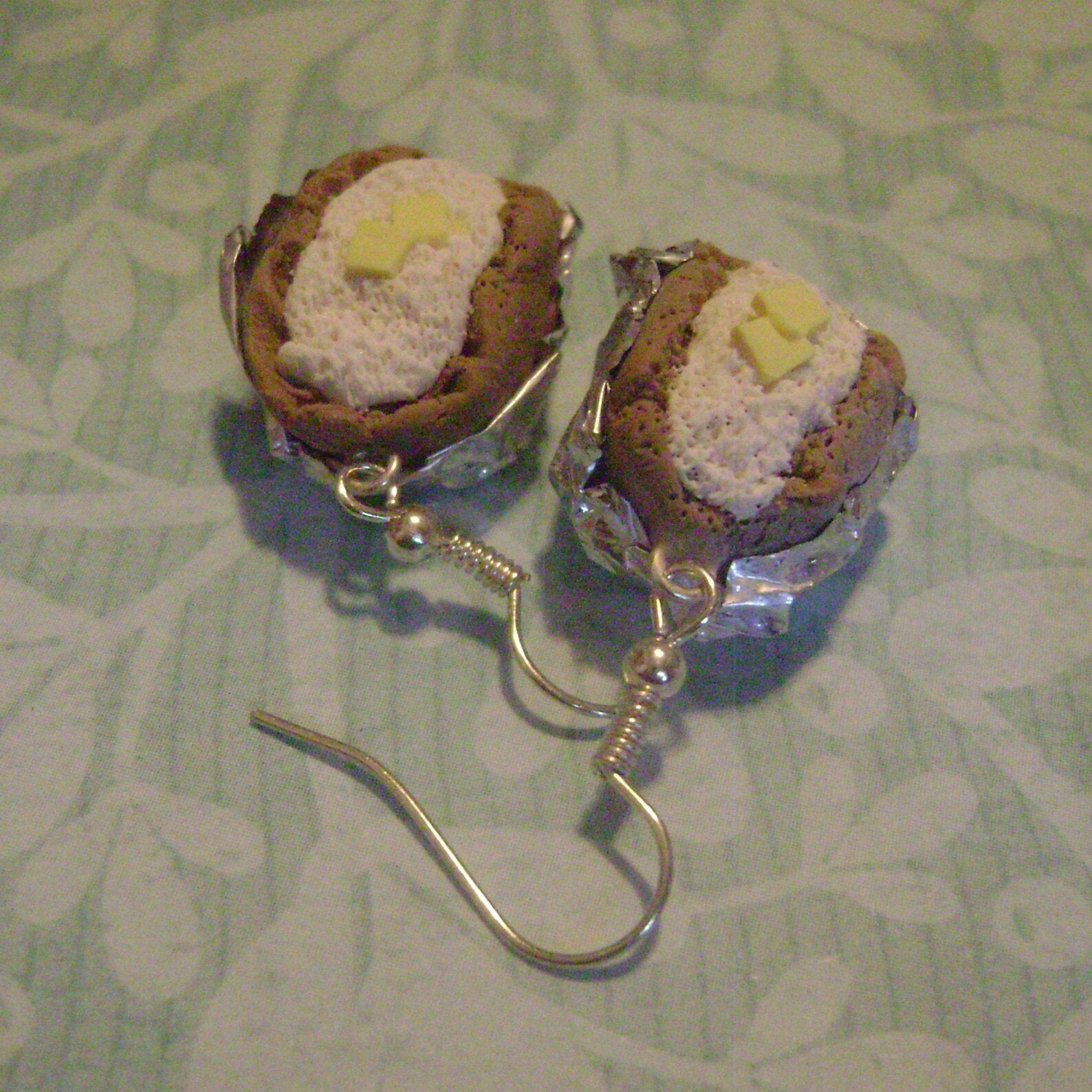 Baked Potato Earrings Etsy