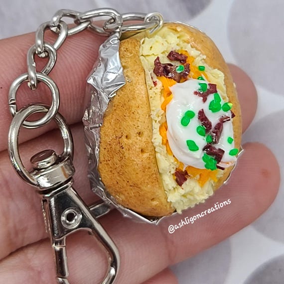 Loaded Baked Potato Key Chain - Etsy
