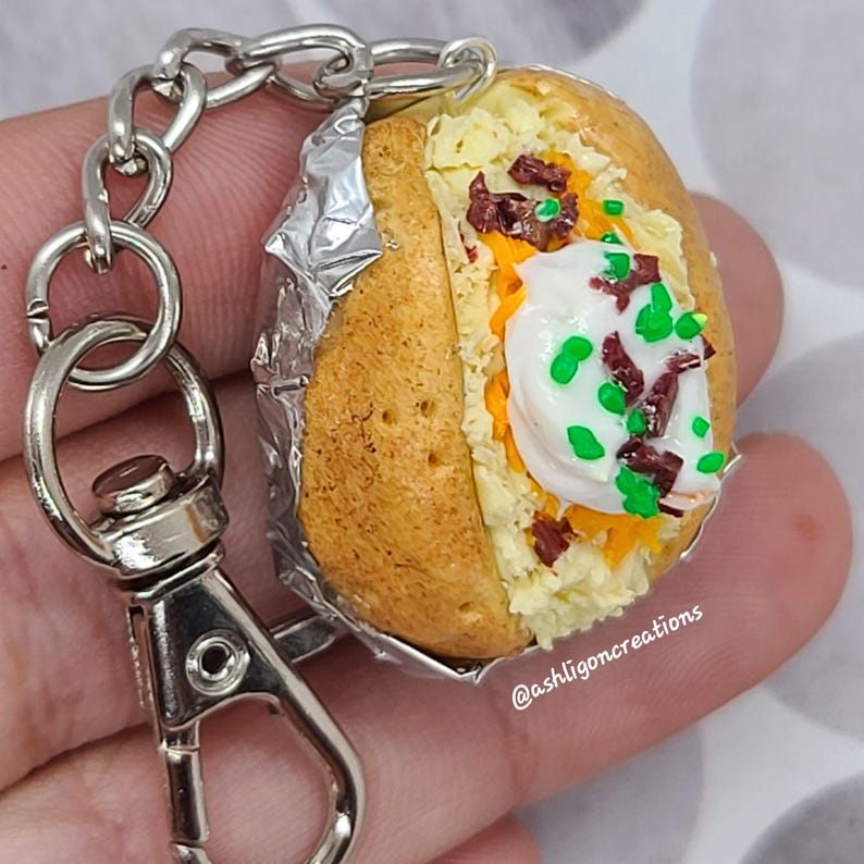 Loaded Baked Potato Key Chain - Etsy