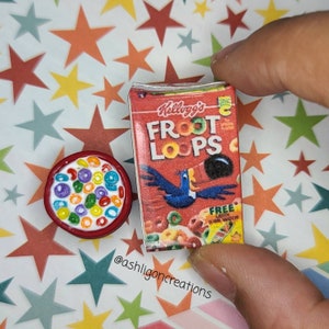 Miniature Fruit Loop Cereal - Dollhouse Scale
