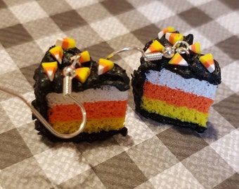Candy Corn Cake Earrings