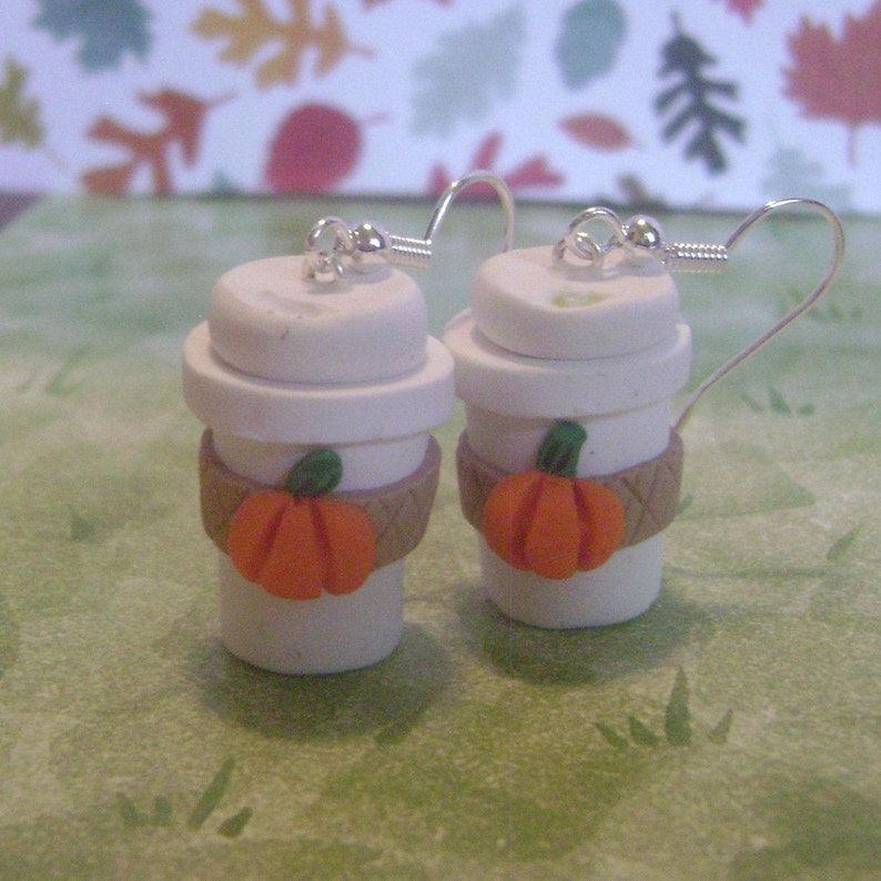Pumpkin Spice Latte Earrings image 5