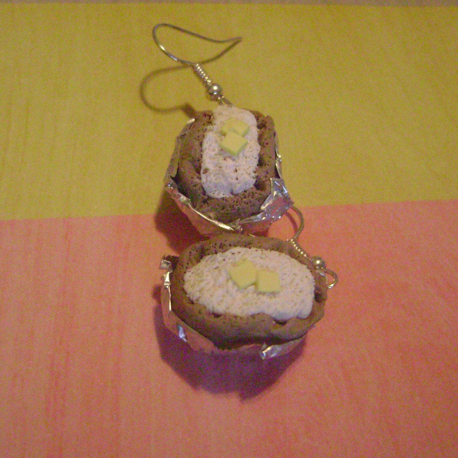 Baked Potato Earrings Etsy