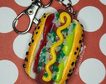 Chicago Dog Keychain