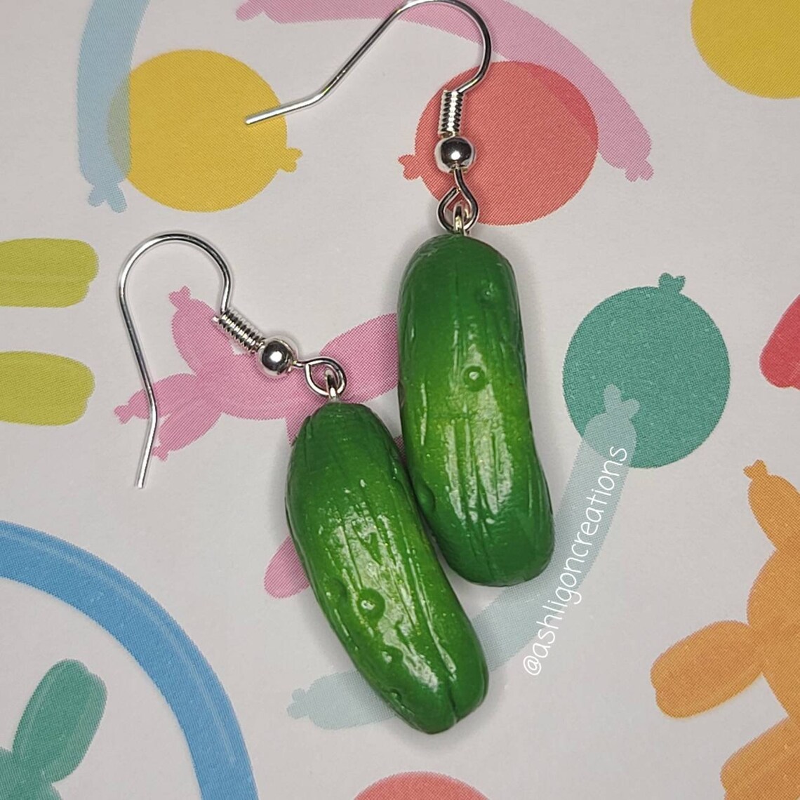 Pickle Earrings Etsy