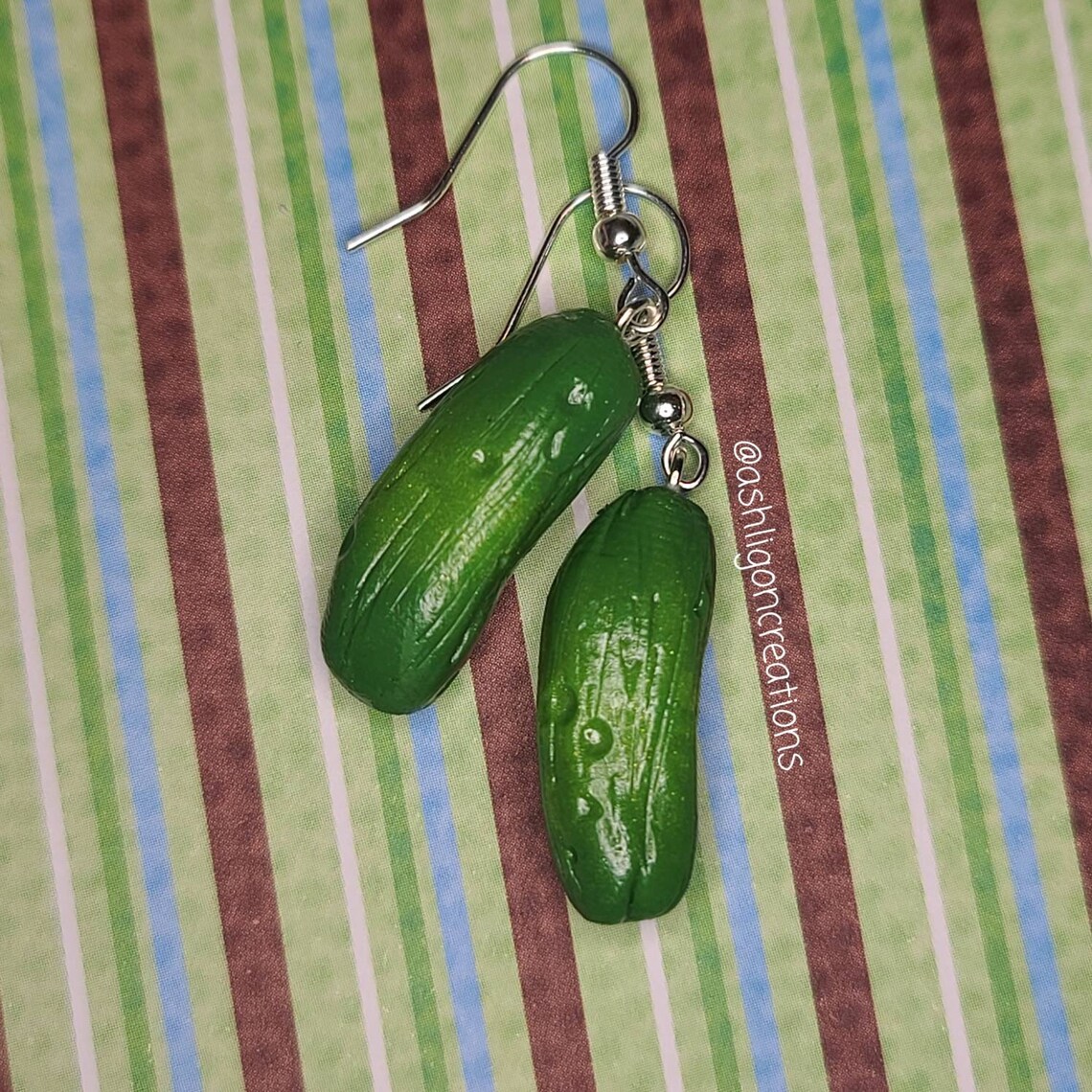 Pickle Earrings Etsy