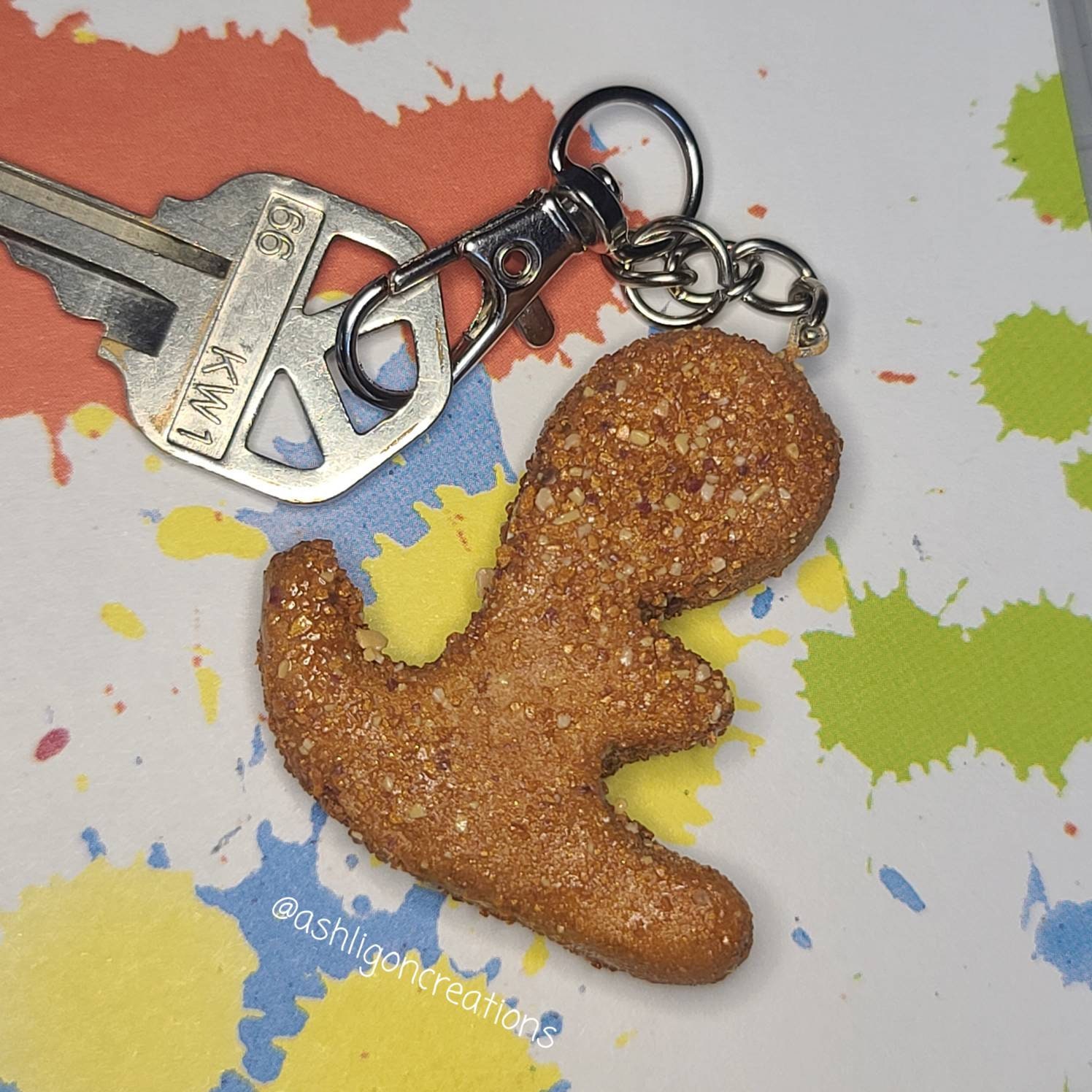 Nugget Key Chain Dino Nugget Key Chain - Etsy