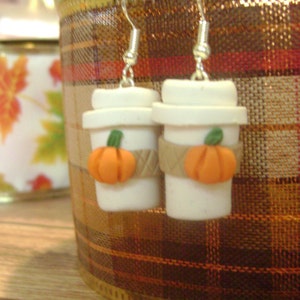 Pumpkin Spice Latte Earrings image 3