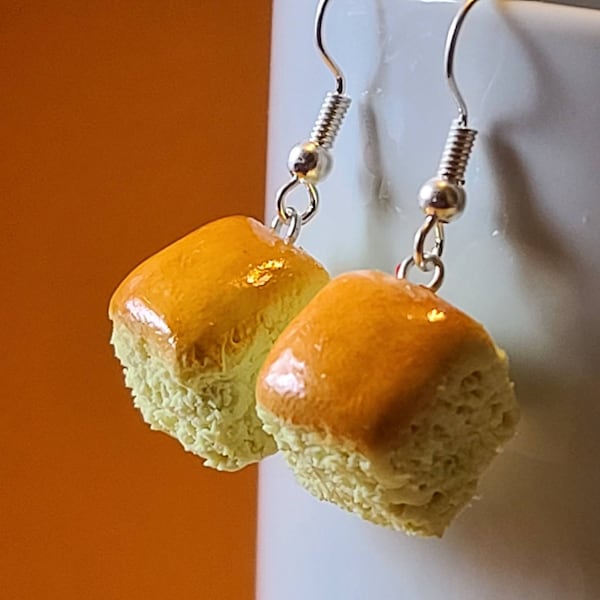 Dinner Roll Earrings