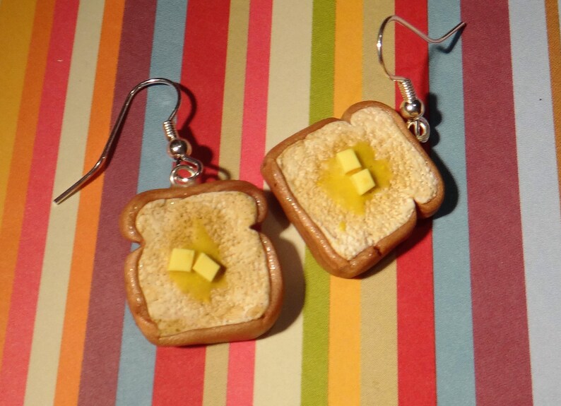 Buttered Toast Earrings image 4