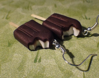 Chocolate Ice Cream Bar Earrings