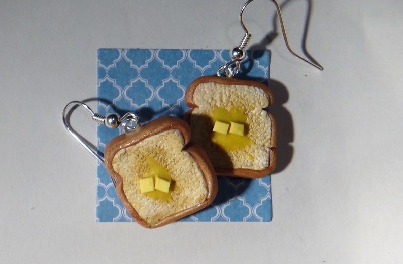 Buttered Toast Earrings image 7