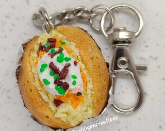 Loaded Baked Potato Key Chain - Etsy