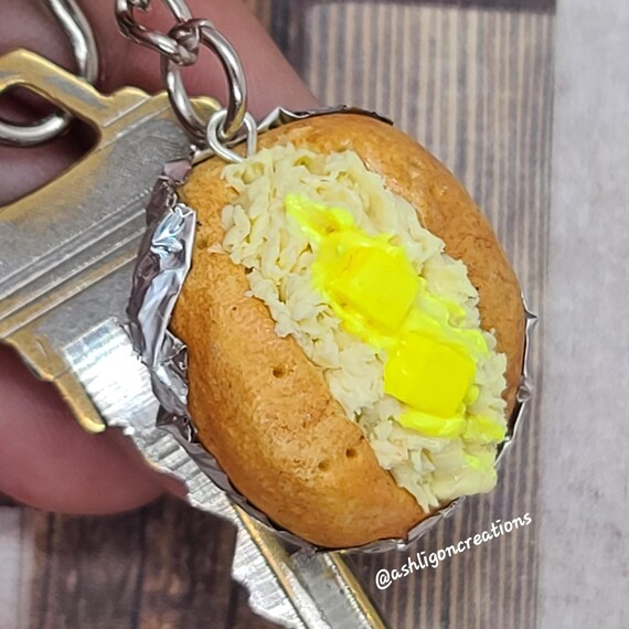 Baked Potato Key Chain - Etsy