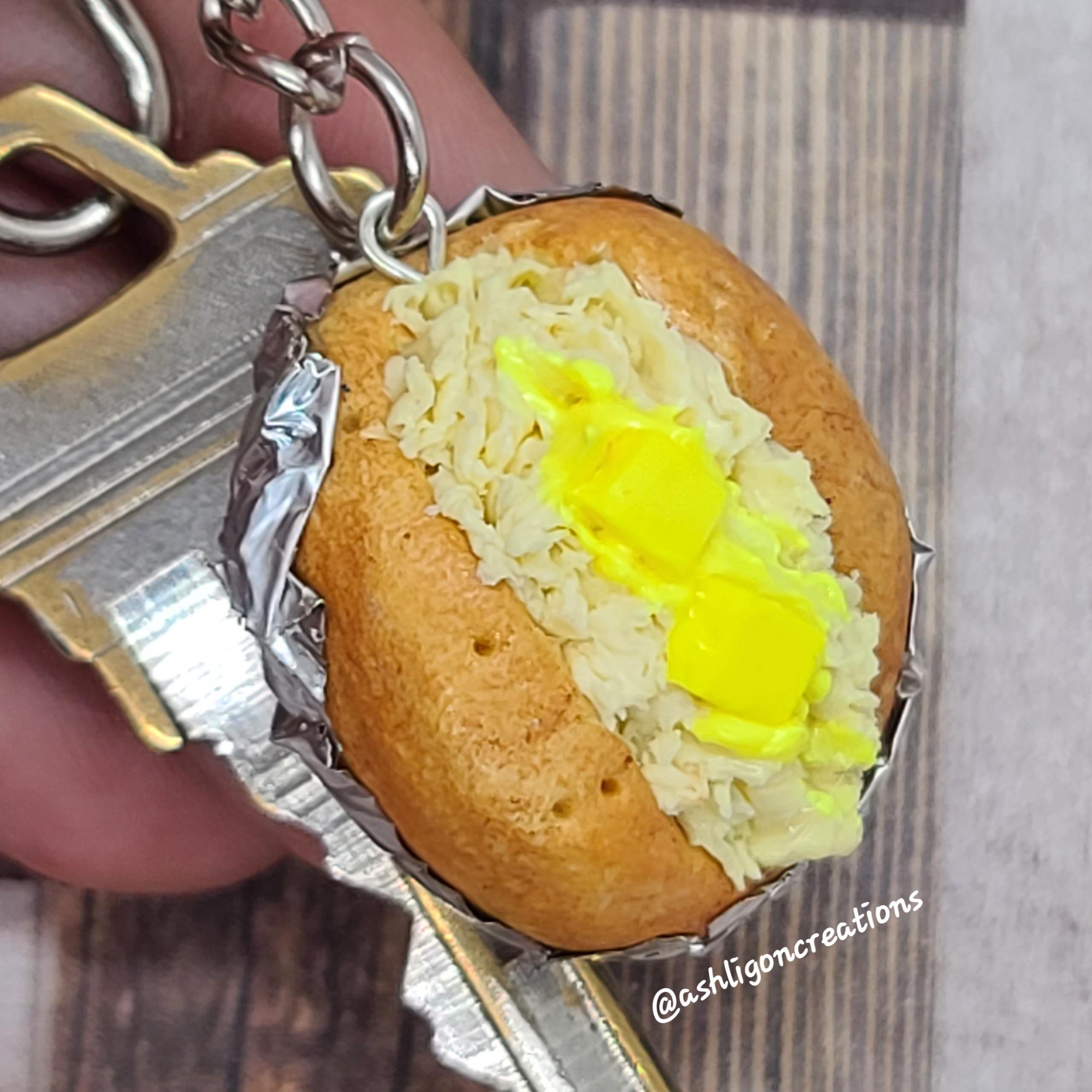 新品potato key chain / potato Baked Potato Key Chain - Etsy