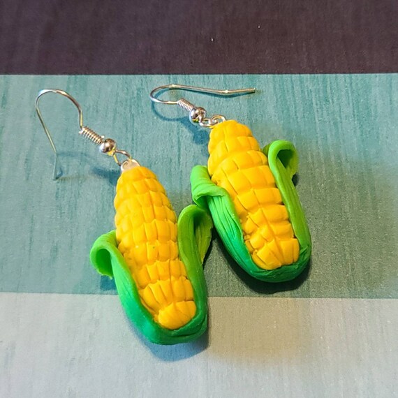 Corn on the Cob Earrings Etsy Australia