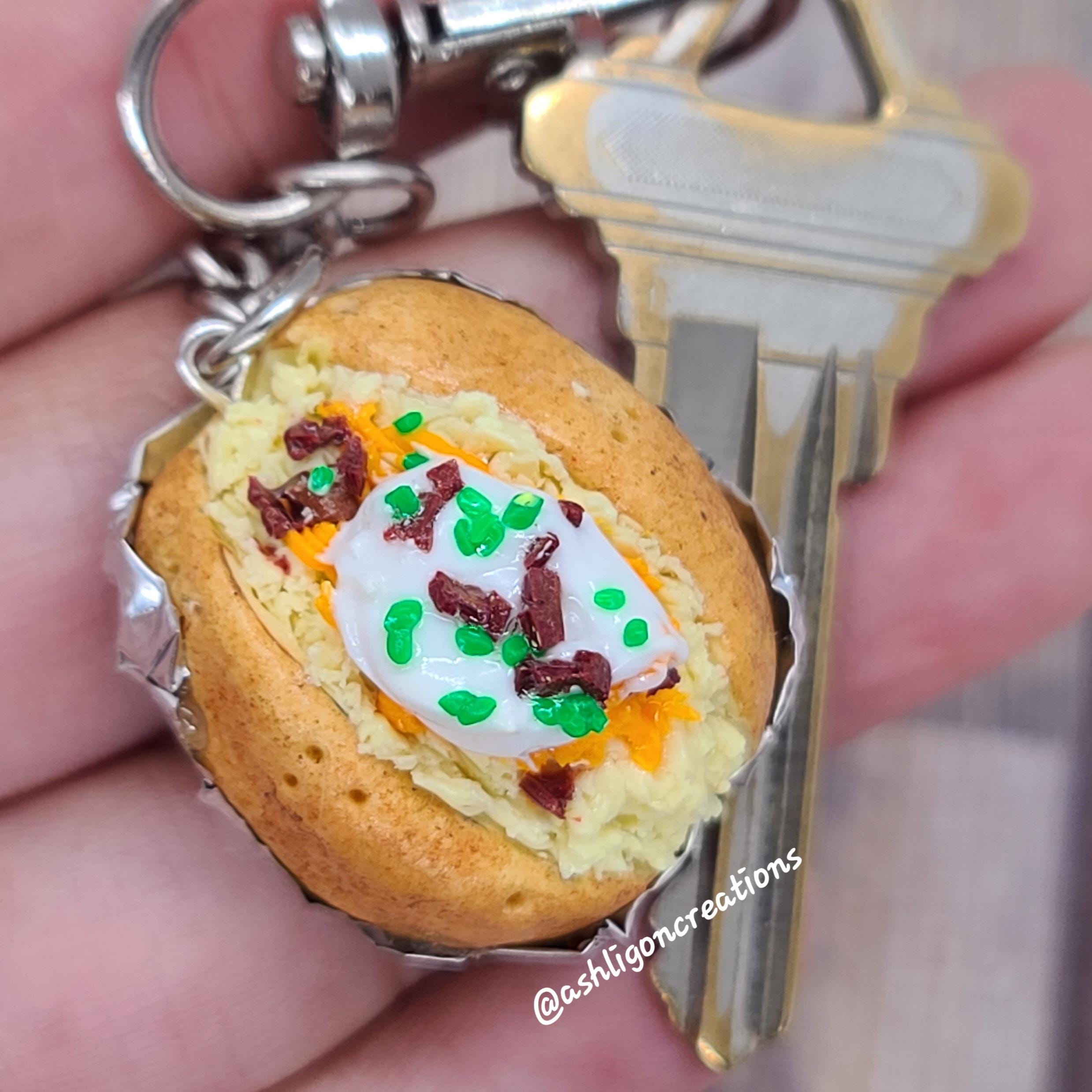 Loaded Baked Potato Key Chain - Etsy