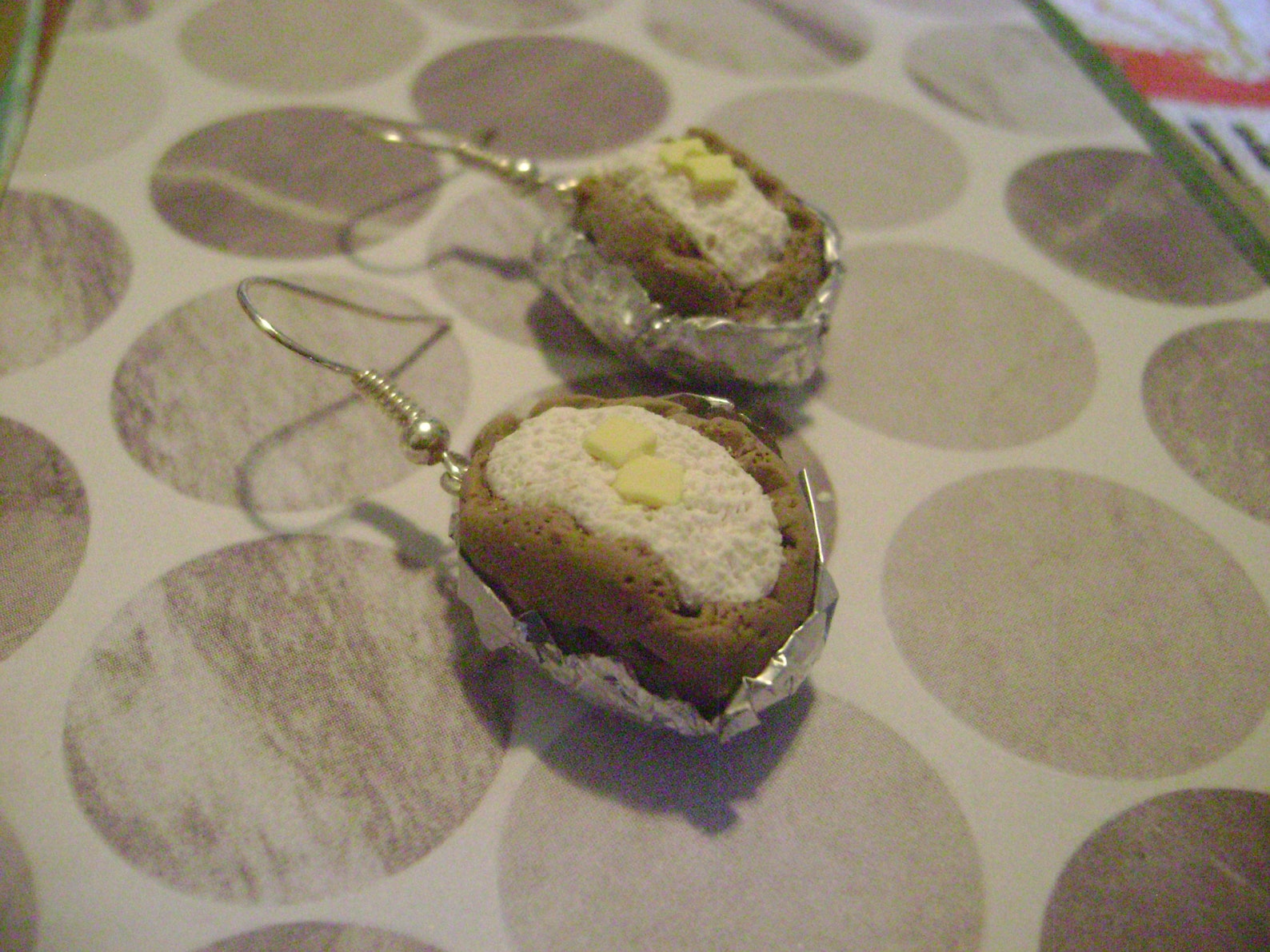 Baked Potato Earrings Etsy