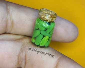 Miniature Pickle Jars- Dollhouse Scale