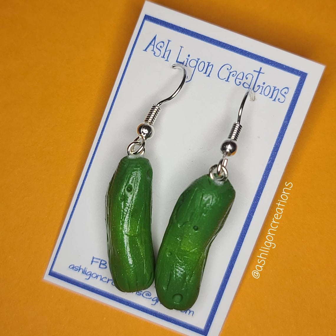 Pickle Earrings Etsy