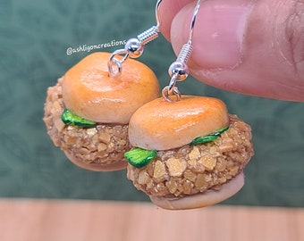 Crispy Chicken Sandwich Earrings