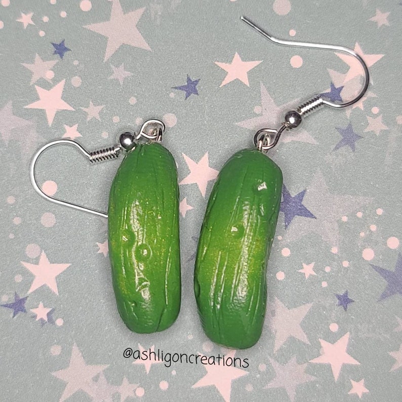 Pickle Earrings Etsy