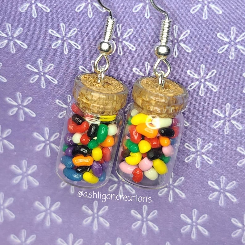 Jelly Bean Earrings Etsy