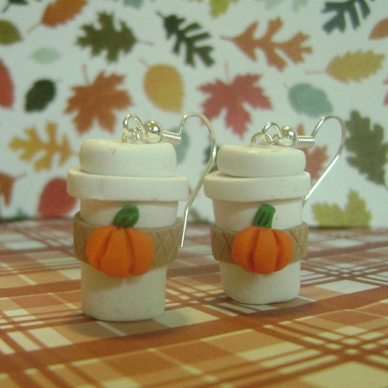 Pumpkin Spice Latte Earrings image 4